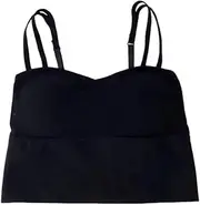 [Ztexkee] Girls Padded Camisole Top Tank V-Neck Top Adjustable Straps Cami Crop Top Built in Bra Slim Shirt Top for Women Girl