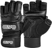 EVO Fitness MMA Gloves Men Muay Thai Gloves Women Boxing Gloves Gel Kickboxing Grappling Sparring Training Taekwondo MMA Body Combat Cage Fighting Mitts Punching Bag Martial Arts Karate Mitts