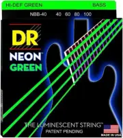 DR Strings HI-DEF NEON Bass Guitar Strings (NGB-40), 4-String, Light