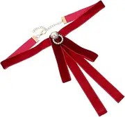 [OATIPHO] Bow Tie Bachelor Uniform Tie Jewelry Uniform Bow Black Bow Brooch Bow Hair Ties Neck Belt Tied Blue Tie Lady Tie Pure Color Tie Tux Pre Pure Color Uniform Tie Zinc Alloy Red