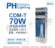 【PHILIPS飛利浦】CDM-T 70W 942 冷白光 陶瓷複金屬燈 (4.4折)