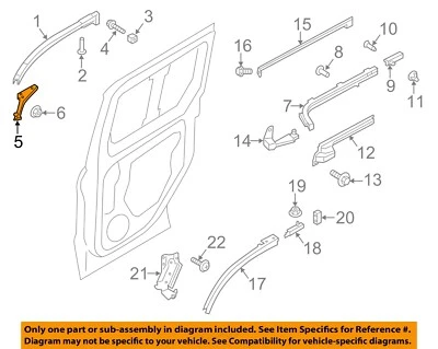 FORD OEM 14-16 Transit Connect Side Sliding Door-Roller Left DT1Z1525028B (for: Ford)