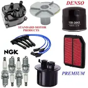 Tune Up Kit Filters Cap Wire Spark Plugs For HONDA CIVIC L4 1.5L; 1.6L 1988-1991