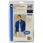Dritz 1/2" Covered Set-In Shoulder Pads 2/Pkg-Black, 53076-1
