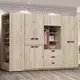 [特價]【顛覆設計】薇希橡木色9.5尺衣櫥組合