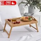 Bamboo Folding Breakfast Dinner Bed Tray Lap Desk Serving Table Free Shipping