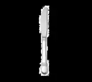 Oneida 1119KBTF Astragal Silver Plated 7.25" Butter Spreader - 3 Doz