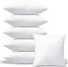 Pack of 6 Throw Pillow Inserts, 20 X 20 Square Cushion Inner Soft Fluffy Plum...