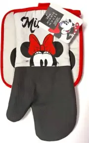 Minnie Mouse Standing Disney Oven Mitt and Potholder Combo Set Free Shipping