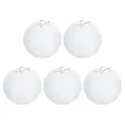 5 Pcs 6" Paper Lanterns Round Hanging Chinese/Japanese Lantern Decor White