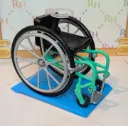 NEW Mattel BARBIE Made To Move Green WHEELCHAIR Blue RAMP For KEN Doll DIORAMA