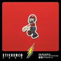 在飛比找蝦皮購物優惠-防水貼紙 超級瑪莉惡搞活屍#B114 STICKER貼紙總部