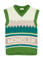 Moncler Logo Wool Vest - Multicoloured - S (UK 10 / S) S (UK 10 / S)