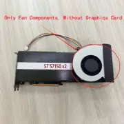 1PC Fits AMD MI25 MI50 MI60 MI100 MI210 s7150 X2 Graphics Card Heat Sink fan