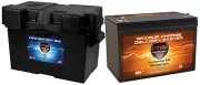 VMAX MR127 + BATTERY BOX for Maxon boat trolling motor marine deep cycle battery