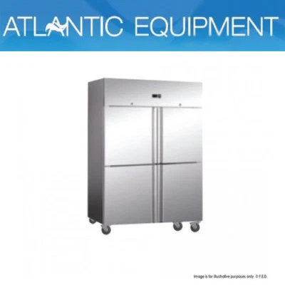 GN1200BTM GRAND ULTRA Four 2/1 S/S door upright Freezer 1200L