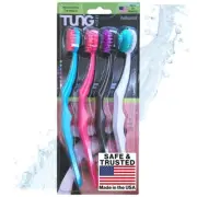 TUNG Plastic Tongue Scraper Tongue Brush Tongue Cleaner for Adults Scrubber P...