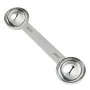 Stainless Steel Measuring Spoons Coffee Scoop with 30ml & 40ml Measuring Tabl...