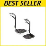 Lightweight Adjustable Wheelchair Leg Rest - Ergonomic Swing-Away Footplate