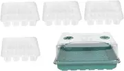 BESPORTBLE Mini Plant Germination Box Set 7pcs Green Plant Growing Box 4x12 Hole Trays Accessory