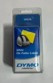 DYMO Label Writer 30576 ~ 9/16 " x 3 7/16" ~ 260 White File Folder Labels