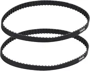 uxcell 2pcs 154XL Rubber Timing Belt 77 Teeth 10mm Width 5.08mm Pitch Synchronous Closed Loop Geared Drive Belt Black for Industrial