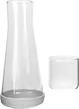 Gatuida Water Jug Cup Glass Carafe Bedside Water Carafe Decorative Bottle Australian Home Accessory