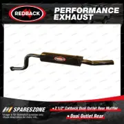 Redback 2 1/2" Catback Dual Outlet Rear Muffler Assy for Ford Falcon BA BF FG (for: Ford)