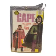 VTG 1960-70s Ben Cooper Adult Devil Vampire Cape not sealed still factory folded