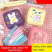 Women Girls Kawaii Storage Bag Mini Cosmetic Bag Sanitary Napkins Tampons Storag