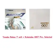 Yasaka Rakza 7 soft + Kokutaku 007 Pro. Selected