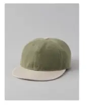 American Eagle Outfitters Hat Cap Strap Back Olive Army Green Canvas Basic Plain