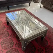 Zohi_Interiors Sultan's Rectangular Table in Silver Nickel