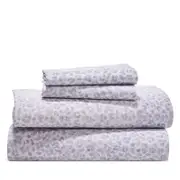 Sky Leopard Sateen Sheet Set, Queen - Exclusive