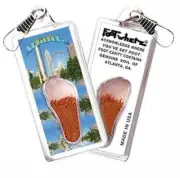 Atlanta FootWhere® Souvenir Zipper-Pull. Made in USA