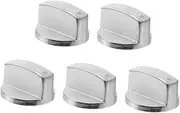 ifundom 5Pcs Alloy Gas Cooker Knobs Replacement Durable Stove Knob for Gas Burner Easy Install Control Knobs for Cooktops Fit for Standard Gas Stoves Smooth Edges