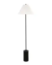 Abraham + Ivy Somerset Blackened Bronze Floor Lamp With Empire Shade