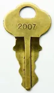 Lancer,Cornelius,Servend,Multiplex, MVE-Chart Soda Fountain Key Switch Key #2007