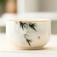 在飛比找樂天市場購物網優惠-輕奢白瓷小號茶洗水盂家用筆洗陶瓷茶具配件洗杯碗茶道配件果盤器