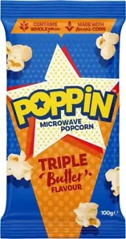 Microwave Popcorn Triple Butter 100g x 18 (1,800g total)