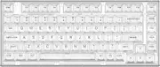 YUNZII X75 82 Key Hot Swappable Mechanical Keyboard with Transparent Keycaps, Gasket Mount 75 Keyboard, RGB Backlit Custom Gaming Keyboard for Windows/Mac (Crystal White Switch, Wired -White)
