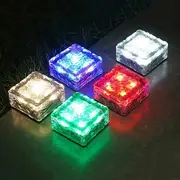 5pack Solar Brick Lights Ice Cube Light Outdoor Waterproof Paver Landscape for Garden, Pathway, Driveway, Walkway Decor