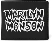 [Rocksax] Wallet Marilyn Manson Logo Money Organiser Card Holder 10cm x 11cm x 1cm – Officially Licensed Merchandise