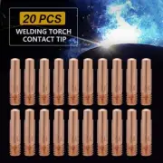 Premium MB15AK Welding Contact Tips Set of 20 Tip Length 25mm Thread Size M6