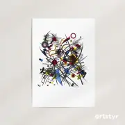 Lithographie fur die Vierte Bauhausmappe · Wassily Kandinsky, 1922· Art Print