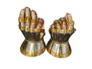 Medieval iron Gauntlet Viking Gauntlets 18G Steel Mild steel Leather Gloves