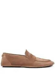DOLCE&GABBANA Driver Men's Hazelnut Brown Suede Loafers New