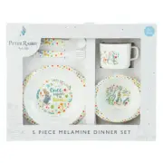 Beatrix Potter - Peter Rabbit 5 Piece Dinner Set - Kids Mealtime Tableware