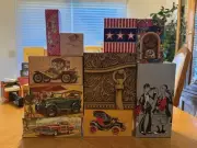 10 Vintage 70s Avon Perfumes Colognes Glass Bottles Original Boxes