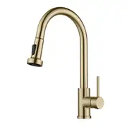 Decaura WELS Kitchen Tap Pull Out 2-Mode Spray Basin Mixer Tap 360 Swivel Laundry Sink Faucet Brushed Gold